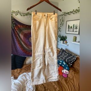 Forever 21 white corduroy flare pants. Size 0 and really comfortable
